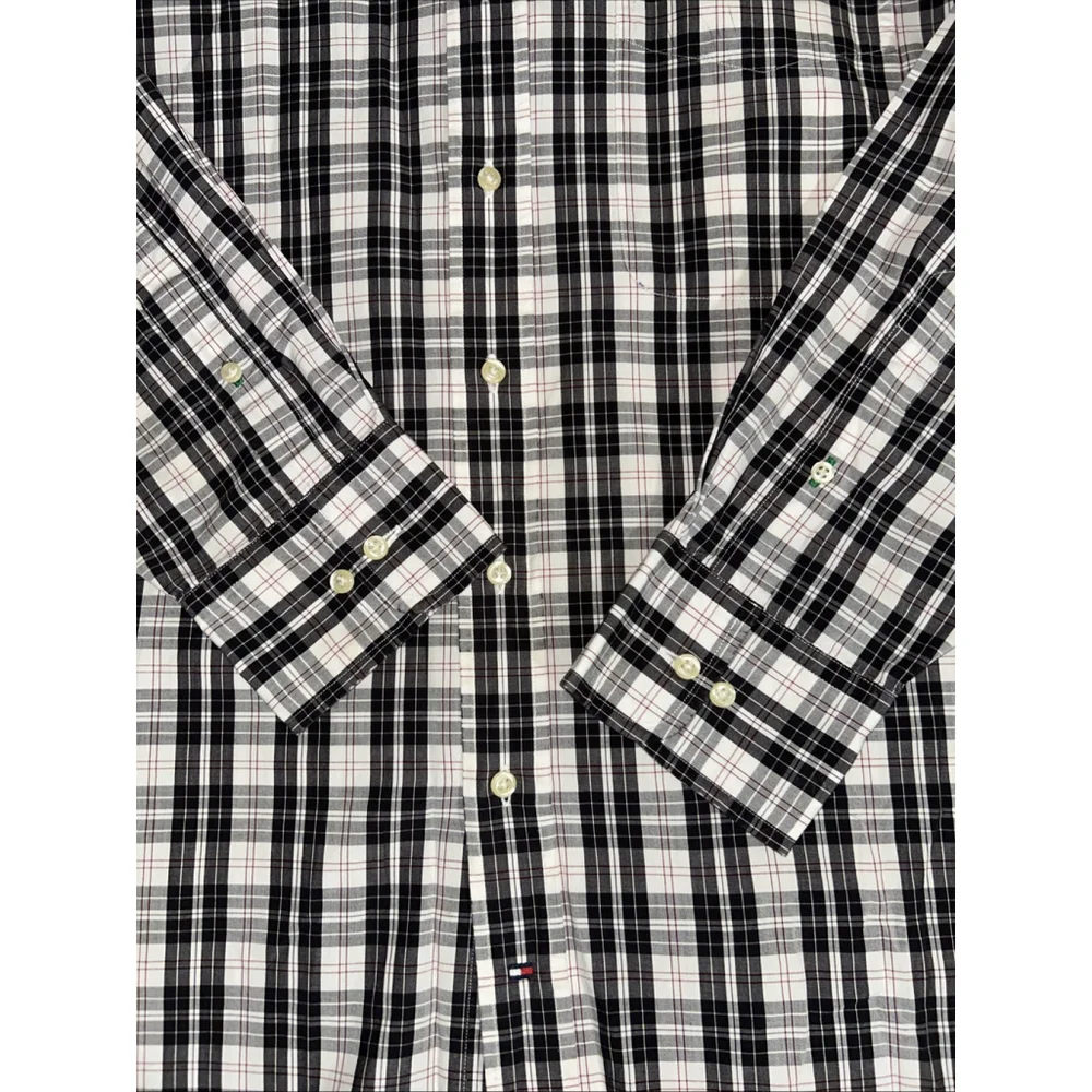 Tommy Hilfiger 17 34-35 Long Sleeve Button Down Shirt 100% Cotton